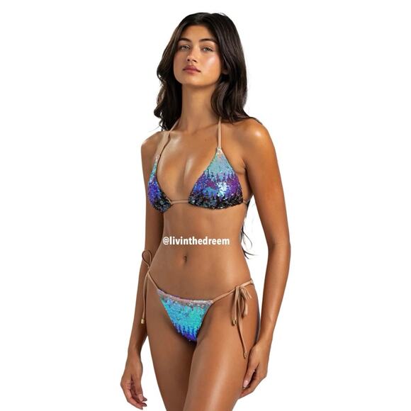 BEACH BUNNY ARIEL BIKINI XL SET $298 - Picture 4 of 16